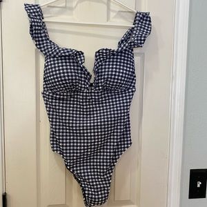 J.Crew gingham swimsuit